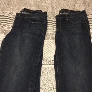 2 pairs Faded Glory 14A straight leg jeans